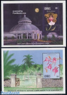 Dominica 1989 Orchids 2 S/s, Mint NH, Nature - Flowers & Plants - Orchids - Repubblica Domenicana