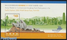 Hong Kong 2005 Pacific Explorer 2005 S/s, Mint NH, Transport - Ships And Boats - Art - Modern Architecture - Unused Stamps