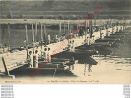 20e Bataillon Du Génie .  Pont De Bateaux .  La Parade .  (militaria Manoeuvres ) . - Maniobras