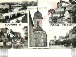 70.  SOUVENIR De PESMES . CP Multivues . - Pesmes