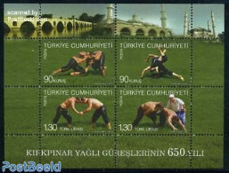 Türkiye 2011 Kirkpinar Wrestling 4v M/s, Mint NH, Sport - Sport (other And Mixed) - Art - Bridges And Tunnels - Altri & Non Classificati