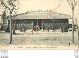 13.  MARSEILLE .  Exposition Coloniale .  Maison De Repos Annamite . - Expositions Coloniales 1906 - 1922