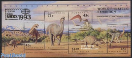 Australia 1993 Bangkok 93 S/s, Mint NH, Nature - Prehistoric Animals - Philately - Neufs