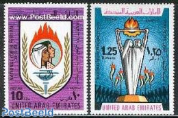 United Arab Emirates 1973 Youth Festival 2v, Mint NH - Sonstige & Ohne Zuordnung