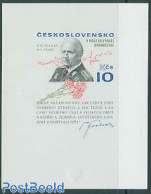Czechoslovkia 1975 L. Svoboda Imperforated S/s, Mint NH - Altri & Non Classificati