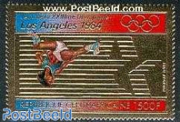 Central Africa 1982 Olympic Games Los Angeles 1v, Gold, Mint NH, Sport - Athletics - Olympic Games - Athlétisme