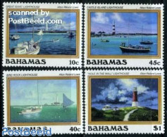 Bahamas 1987 Lighthouses 4v, Mint NH, Transport - Various - Ships And Boats - Lighthouses & Safety At Sea - Boten