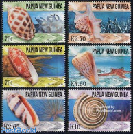 Papua New Guinea 2004 Shells 6v, Mint NH, Nature - Shells & Crustaceans - Vie Marine