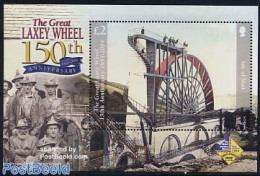 Isle Of Man 2005 Laxey Wheel S/s, Sindelfingen Overprint, Mint NH, Various - Industry - Factories & Industries