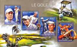 Central Africa 2014 Golf 4v M/s, Mint NH, Sport - Golf - Golf