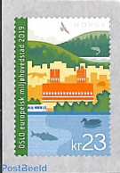 Norway 2019 Oslo European Green Capital 1v S-a, Mint NH, Nature - Birds - Ducks - Environment - Fish - Neufs