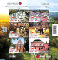 Poland 2023 Tourism 6v M/s, Mint NH, Nature - Religion - Horses - Churches, Temples, Mosques, Synagogues - Unused Stamps