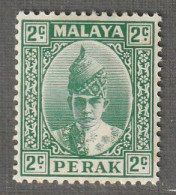 MALAYSIA - PERAK - N°55 ** (1938-41) Sultan Iskandar Shah : 2c Vert - Perak