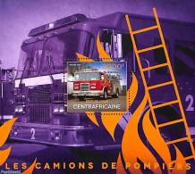 Central Africa 2014 Fire Engines S/s, Mint NH, Transport - Fire Fighters & Prevention - Feuerwehr