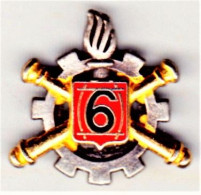 6° Bataillon Du Matériel. Insigne De Boutonnière Pour être Clipsé. - Armée De Terre