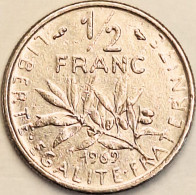 France - 1/2 Franc 1969, KM# 931.1 (#4288) - 1/2 Franc