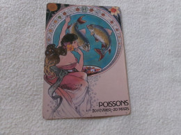 BELLE ILLUSTRATION   ASTROLOGIE...."POISSONS" .. ..(vente 1.65) - Astrología