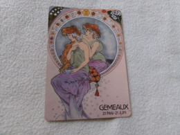 BELLE ILLUSTRATION   ASTROLOGIE...."GEMEAUX" .. ..(vente 1.65) - Astrologia