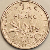 France - 1/2 Franc 1970, KM# 931.1 (#4289) - 1/2 Franc
