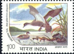 INDIA 1994 Endangered Water Birds 1v STAMP MNH "WITHDRAWN" ISSUE As Per Scan - Gänsevögel