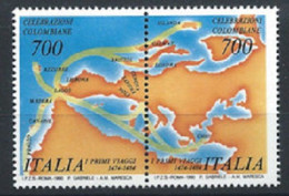 Italie  Yvert  1835/1836  * *  TB  Se Tenant   - 1981-90: Nieuw/plakker