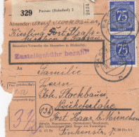 Paketkarte 1948: Passau Kiesling Nach Neukeferloh - Covers & Documents
