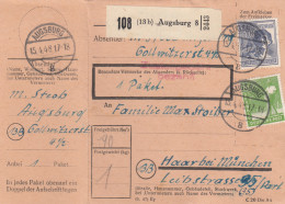 Paketkarte 1948: Augsburg 8 Nach Haar - Covers & Documents