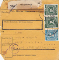 Paketkarte 1947: Obergünzburg Nach Bad Aibling, Selbstbucher - Covers & Documents