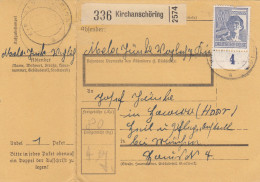 Paketkarte 1948: Kirchanschöring Nach Haar, Heilanstalt - Cartas & Documentos