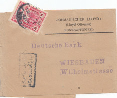 1916: Streifband Nach Wiesbaden - Deutsche Bank - Otros & Sin Clasificación