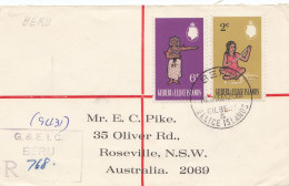 Gilbert & Ellice Islands 1969: Registered Beru To Australia - Sonstige & Ohne Zuordnung