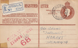 Australia 1953: Registered Letter Hurstville To Tasmania - Otros & Sin Clasificación