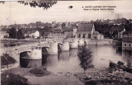 87 - Haute Vienne - SAINT JUNIEN - Pont Et église Notre Dame - Saint Junien