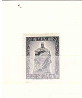 1949 L.20 MAZZINI - 1946-60: Mint/hinged