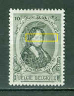 Belgique   573 V3   *  TB  Ligne Horizontale à Travers Le Visage   - 1931-1960