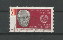 DDR 1968 W. Ulbricht 75th Anniv. Y.T. 1079 (0) - Oblitérés