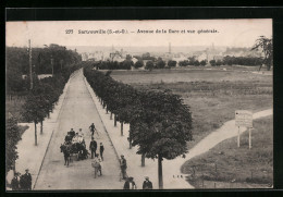 CPA Sartrouville, Avenue De La Gare Et Vue Générale  - Sartrouville