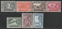 MALAYSIA - SELANGOR - N°79/85 ** (1961-62) Série Courante - Selangor