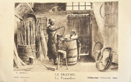 Le Travail - Le Tonnelier (photo Giraudon) - Artisanat