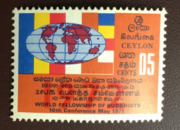 Sri Lanka 1972 Buddhist Conference MNH - Sri Lanka (Ceylon) (1948-...)