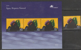 Açores Europa 2001 ** N° 468 Et BF 21 ** L'eau - 2001
