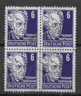 SBZ: MiNr. 328, Viererblock, Gestempelt 1953 - Used