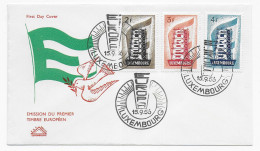 FDC Luxembourg 1956, Emission Du Primier Timbre Euroéen - Sonstige & Ohne Zuordnung