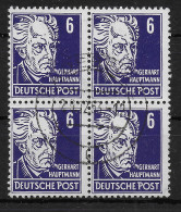 SBZ: MiNr. 328, Gestempelt Viererblock, 1953 - Usati