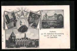 AK Essen /Ruhr, 53. Katholiken-Versammlung 1906, Münsterkirche, Hochaltar, Festhalle  - Autres & Non Classés