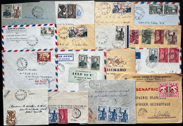 SP LOT DE 16 ENVELOPPES GABON AEF  / LOT N° 494 - Storia Postale