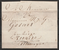 L. Datée 6 Juin 1791 De ORLEANS Pour VERVIERS Par Liège - Griffe "ORLEANS" - 1790-1794 (Französische Revolution)