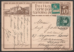 Suisse - EP Illustré Neufchatel 10c + Affr. 10c Càpt PORRENTRUY /-1-5-1930 Pour NAMUR Réexépdié + Affr. N°300 Càd NAMUR  - Stamped Stationery