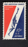 2013205646 1959 (XX) SCOTT C56 POSTFRIS MINT NEVER HINGED  - PAN AMERICAN GAMES SPORT - 3b. 1961-... Unused