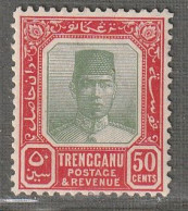 TRENGGANU - N°37 * (1921-38) 50c Rouge Et Vert - Trengganu